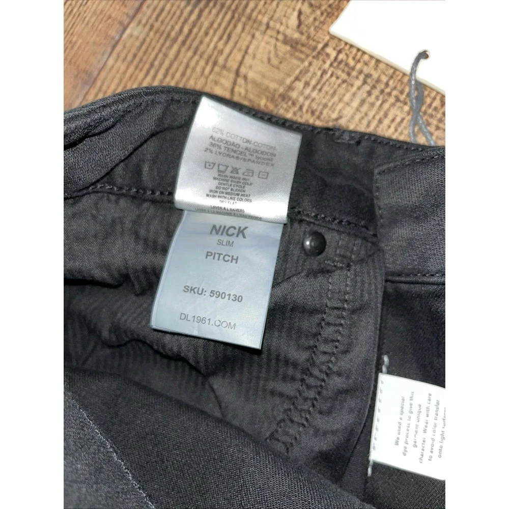 Men's DL Essentials 1961 Nick Slim Jean‎ NWT Black (2180)